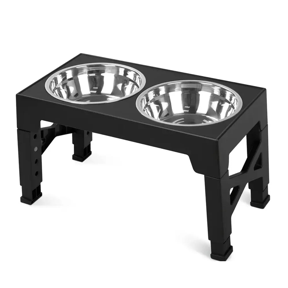 ElevaBowl™ Adjustable Elevated Dog Feeder with Stainless Steel Bowls
