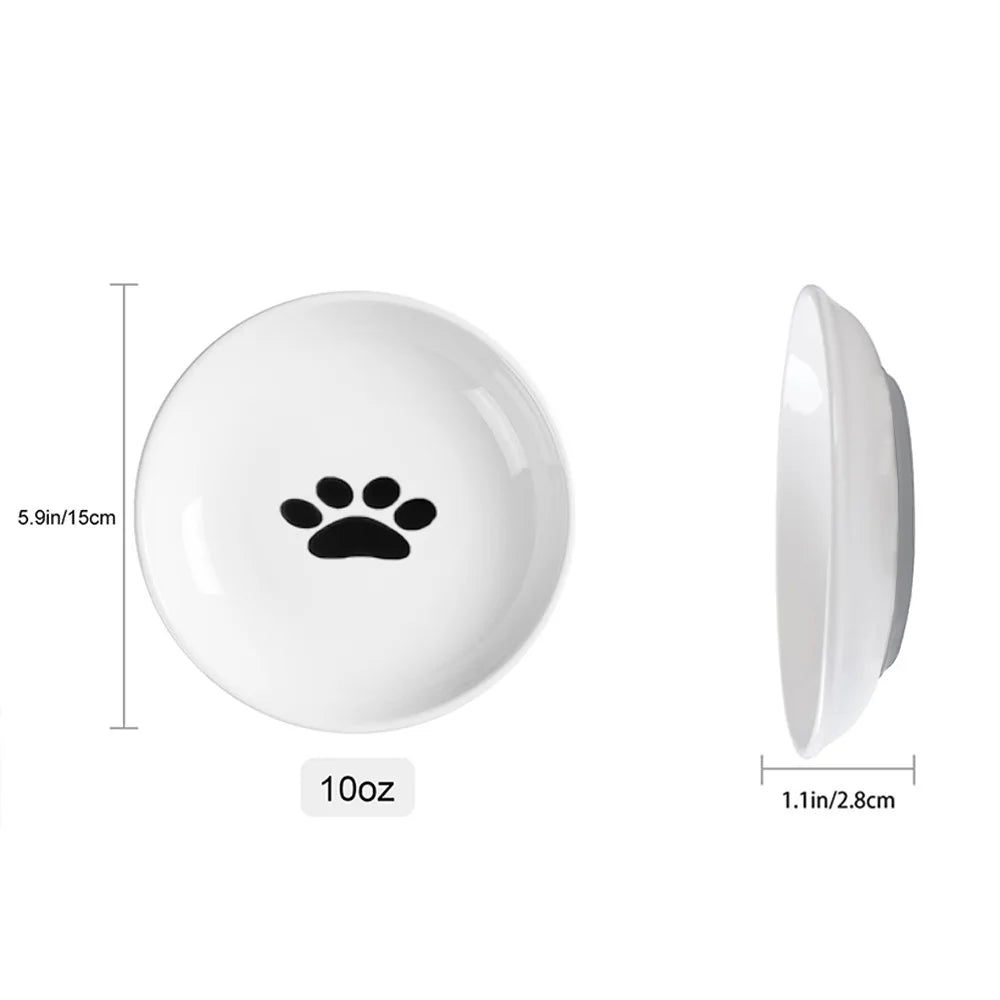 WhiskerPlate™ Anti-Tip Ceramic Cat & Dog Bowl