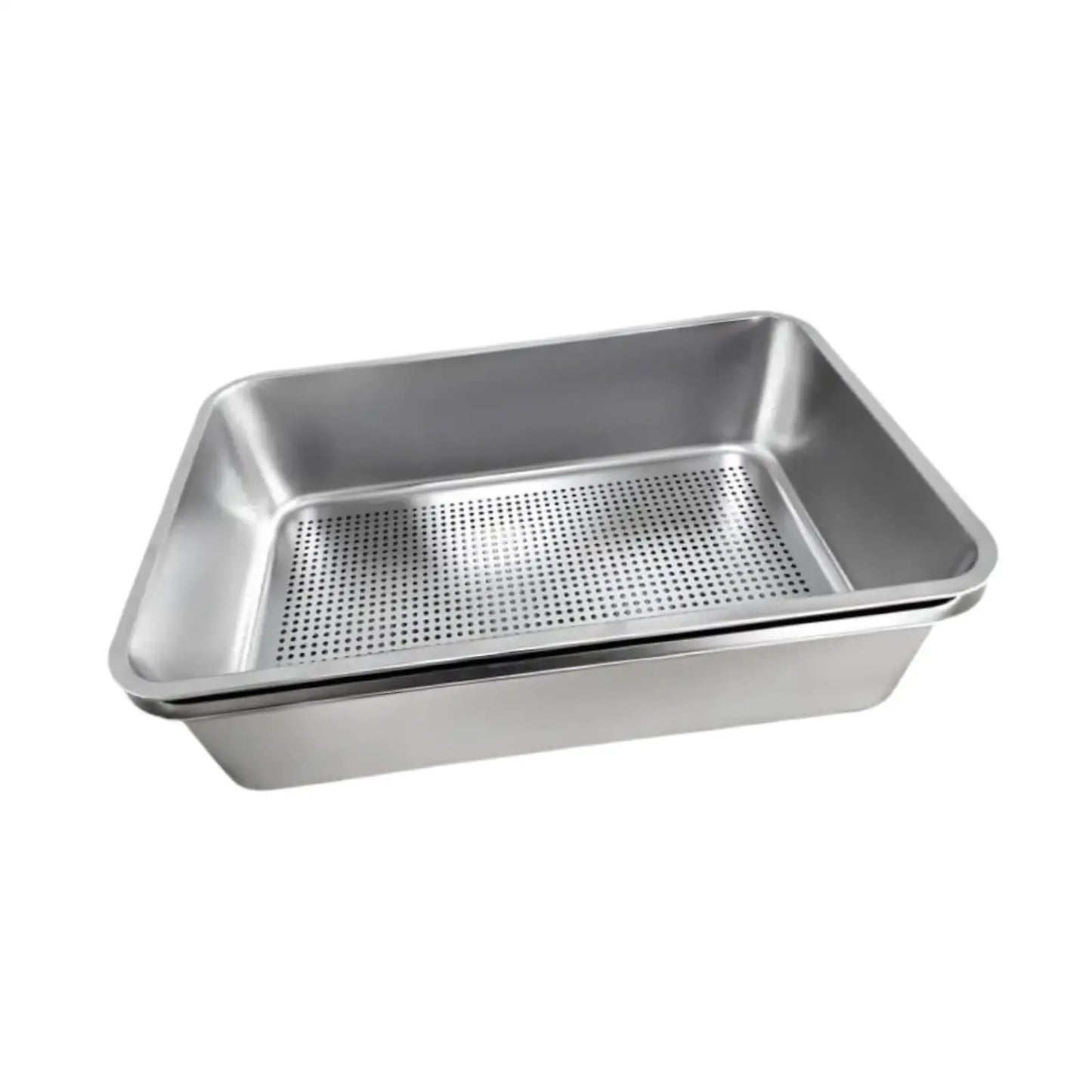 PurrShield™ Stainless Steel Cat Litter Box with Sifter