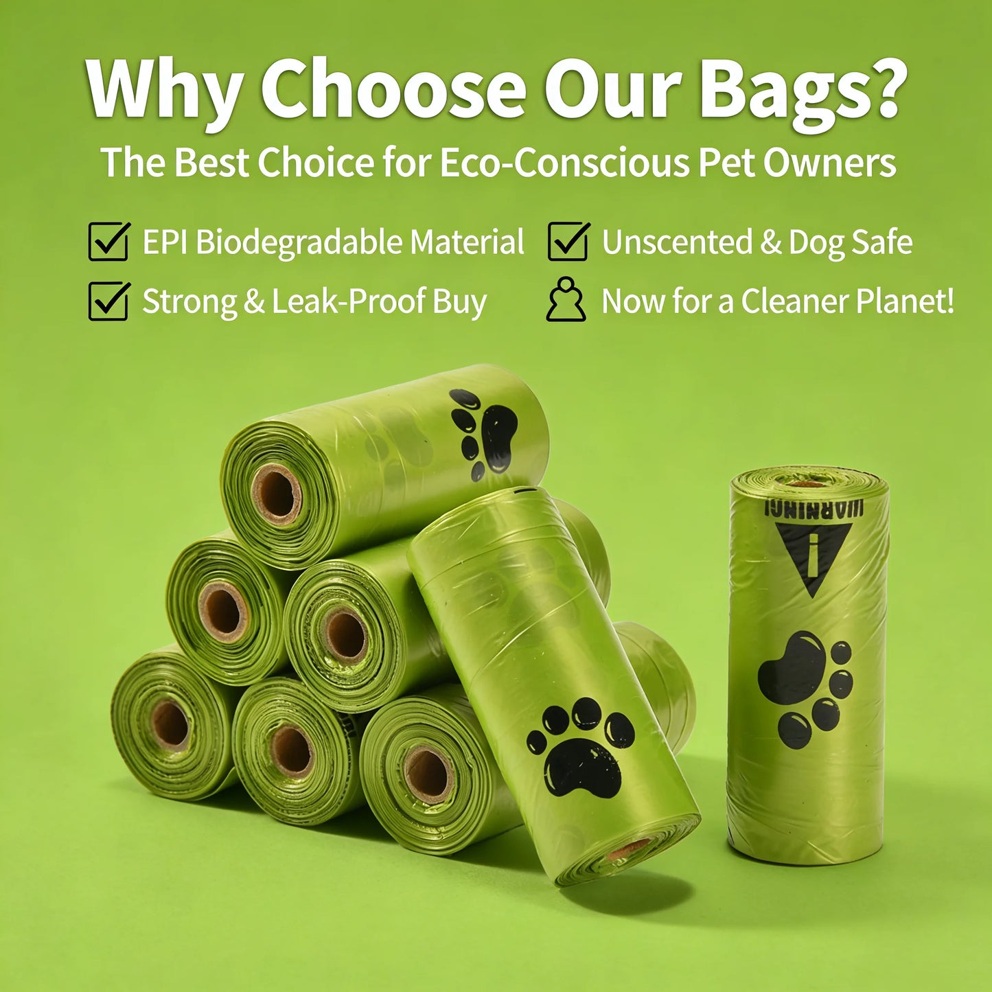 PawClean™ Leak-Proof Eco-Friendly Dog Poop Bags