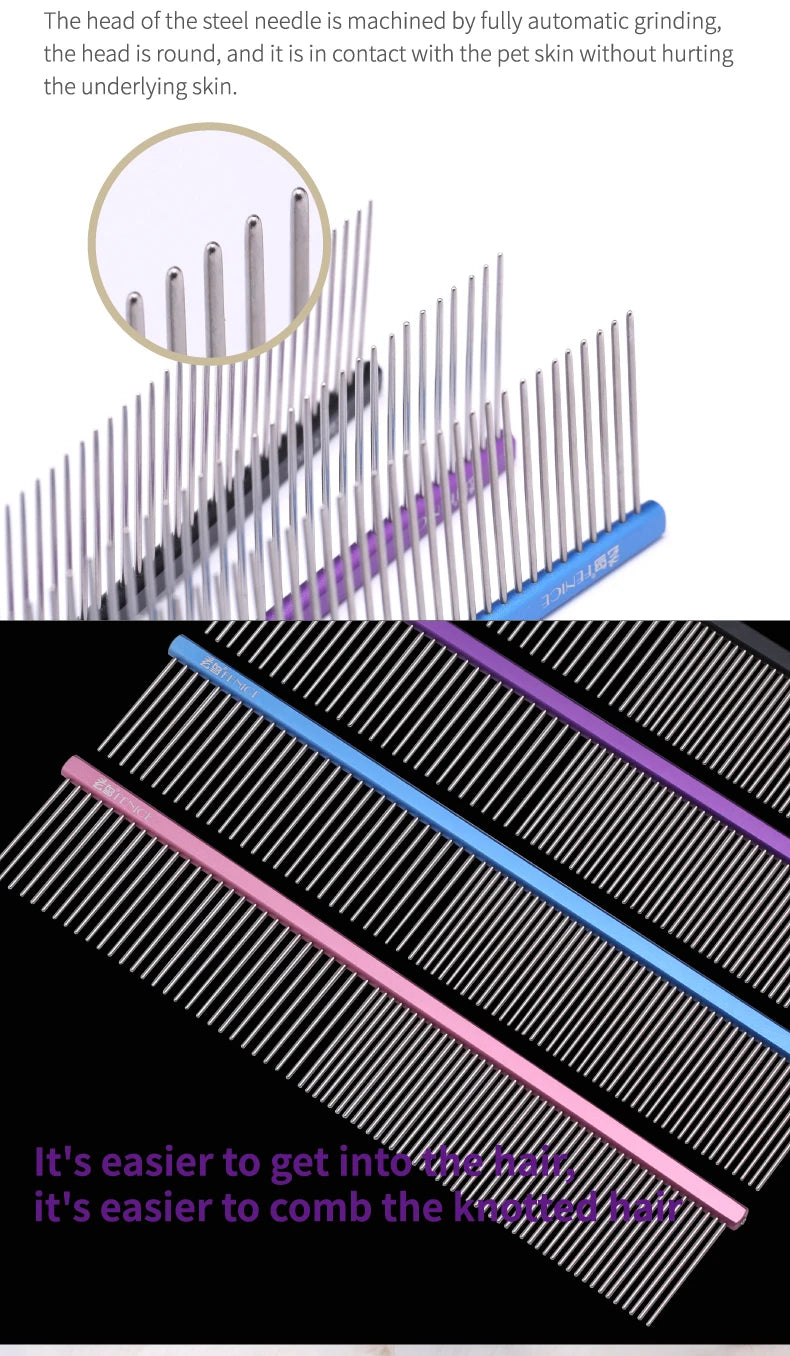 Fenice™ Stainless Steel Dog & Cat Grooming Comb