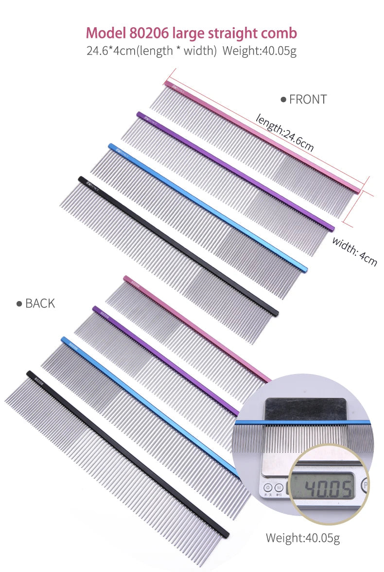 Fenice™ Stainless Steel Dog & Cat Grooming Comb