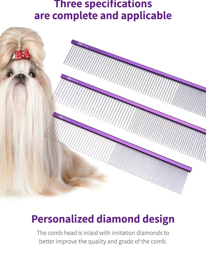 Fenice™ Stainless Steel Dog & Cat Grooming Comb