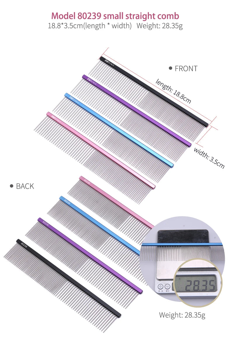 Fenice™ Stainless Steel Dog & Cat Grooming Comb