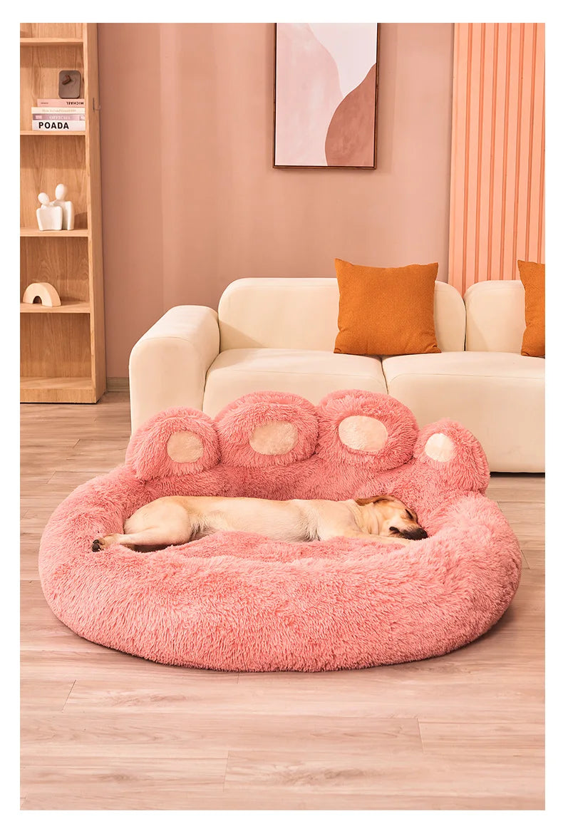 DreamNest™ Plush Calming Bed for Dogs & Cats