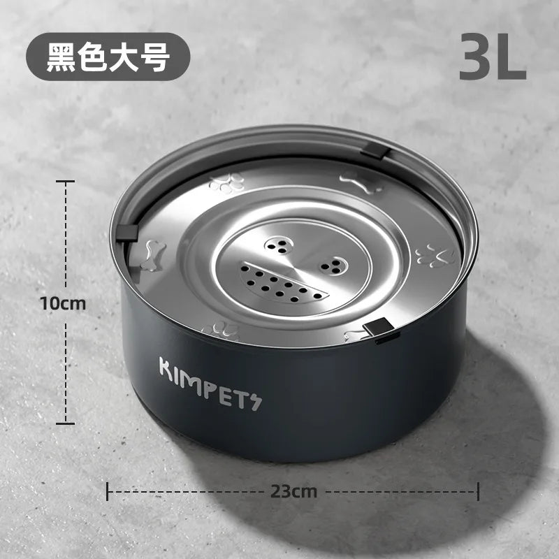 PawSteel™ Stainless Steel Anti-Tip Slow Feeder Bowl