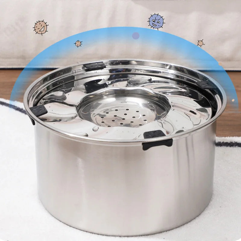 HydraGuard™ Stainless Steel No-Spill Dog Water Bowl