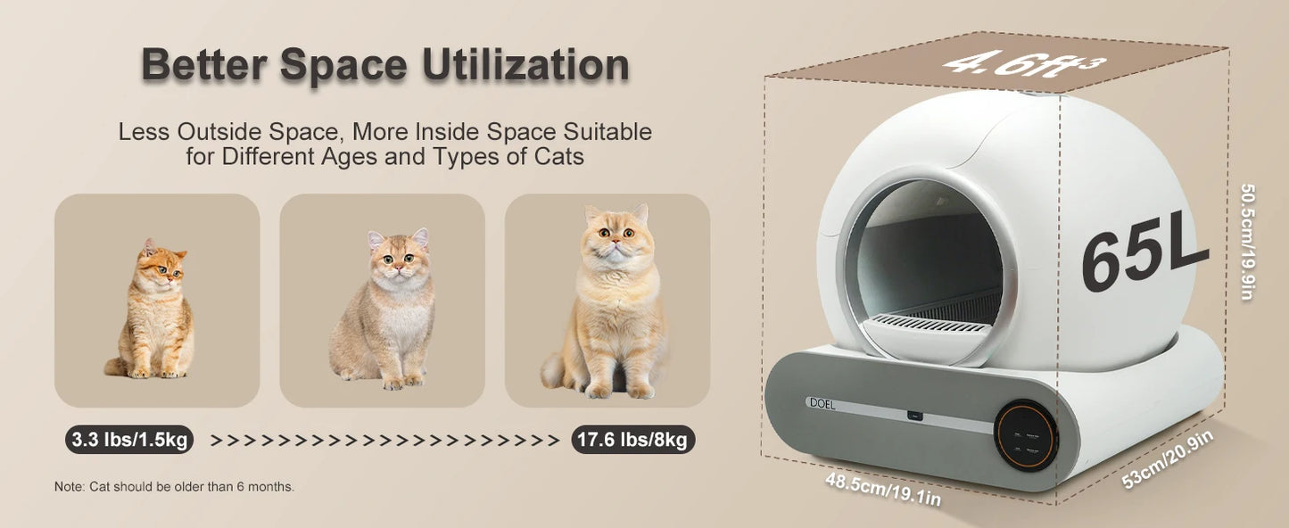 CleanPaws™ Automatic Self-Cleaning Cat Litter Box