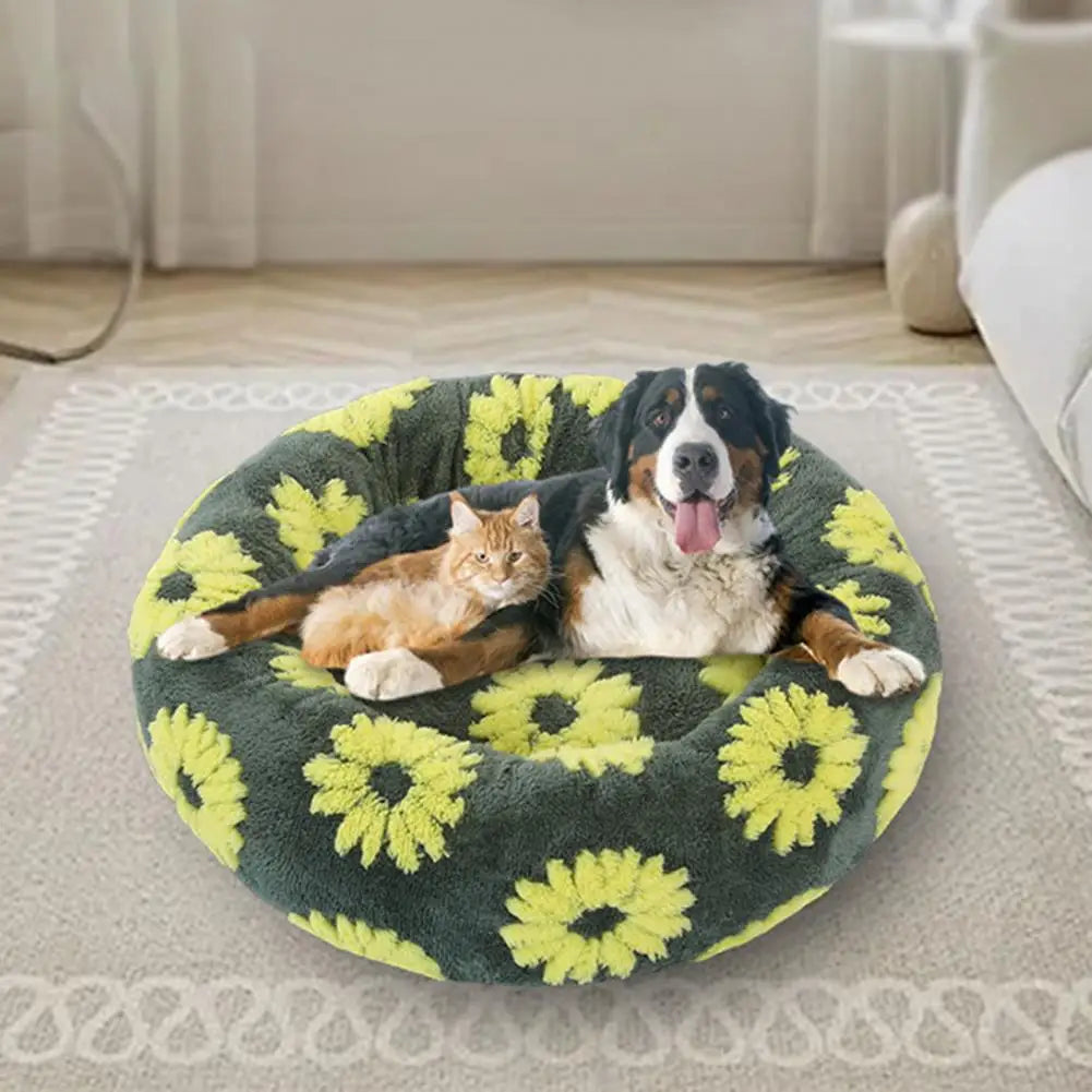 DreamNest™ Calming Donut Bed for Dogs & Cats