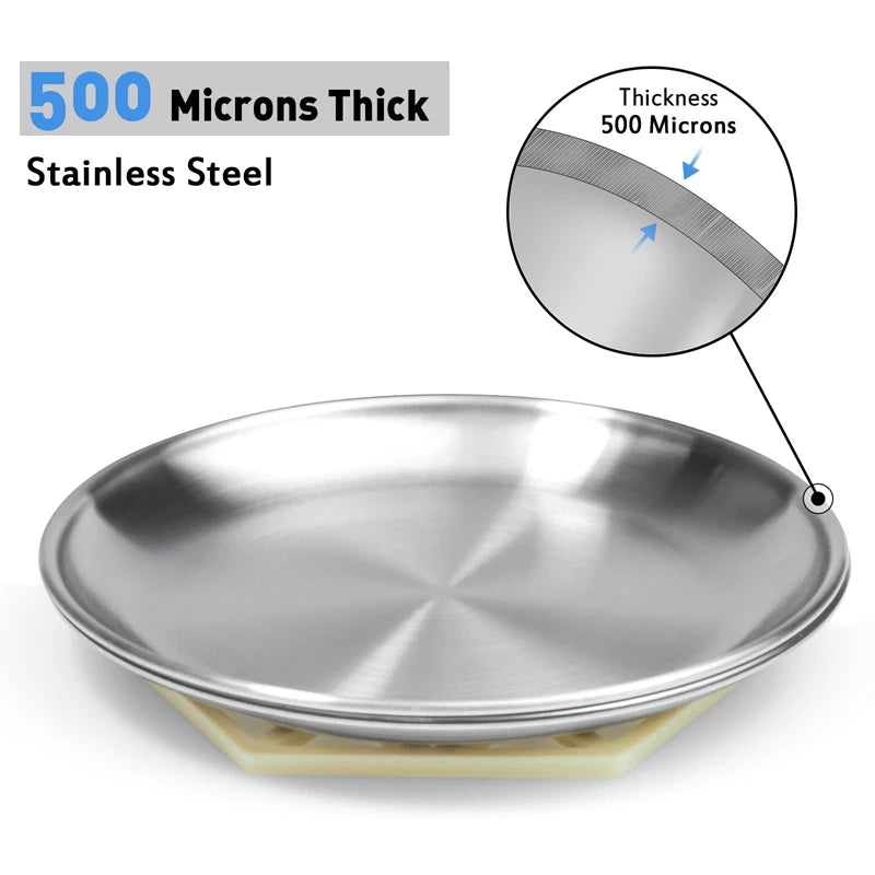 WhiskerEase™ Stainless Steel Shallow Cat Bowl for Whisker Relief