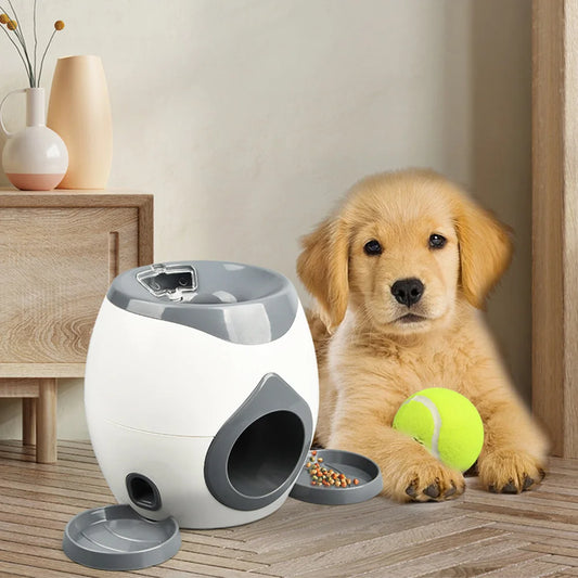 FetchMaster™ Automatic Tennis Ball Launcher & Treat Reward Trainer