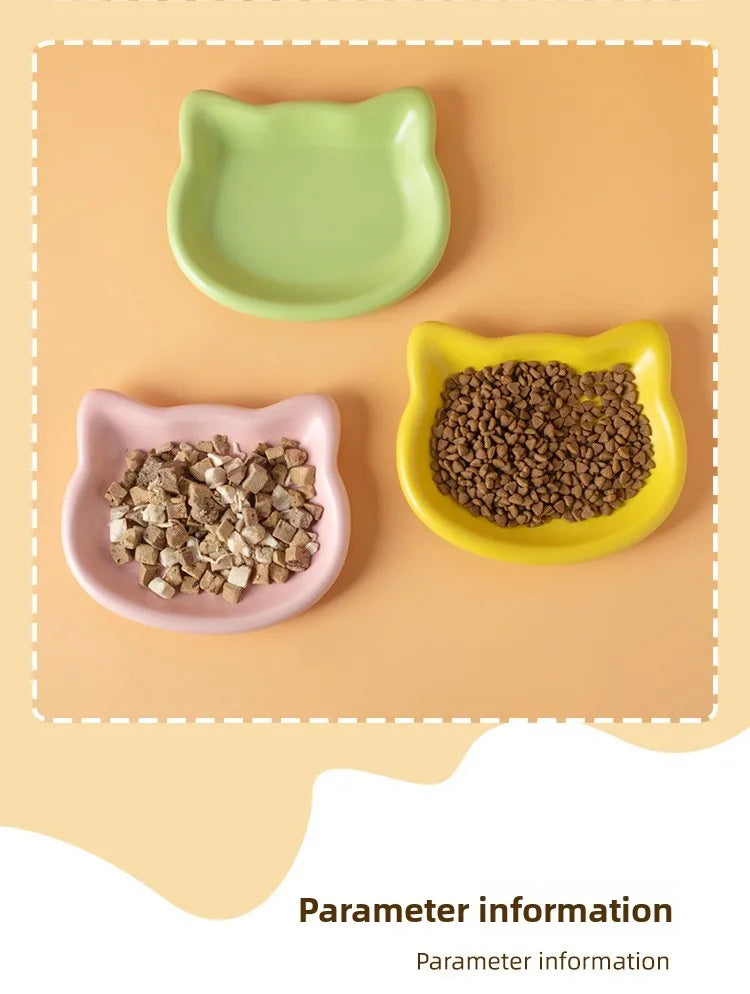 WhiskerDish™ Premium Cat Food & Treat Bowl