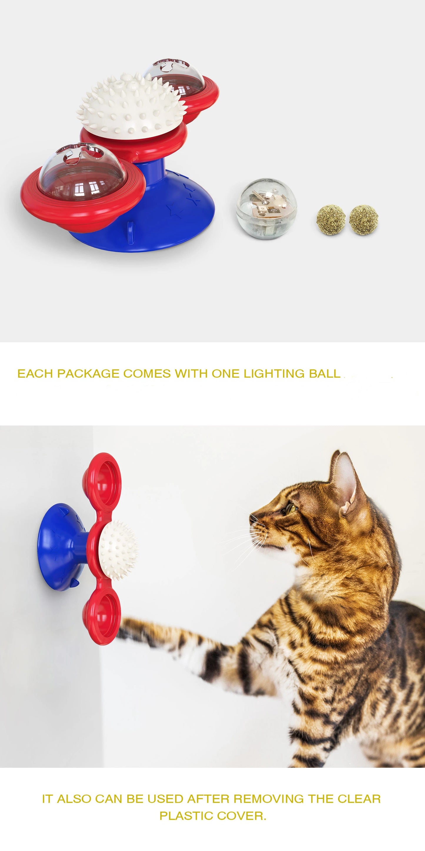SpinPaws™ Interactive Windmill Toy for Cats