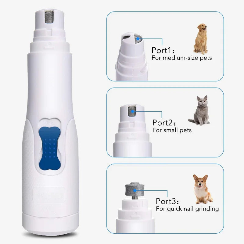 PawTrim™ Quiet Electric Nail Grinder for Dogs & Cats