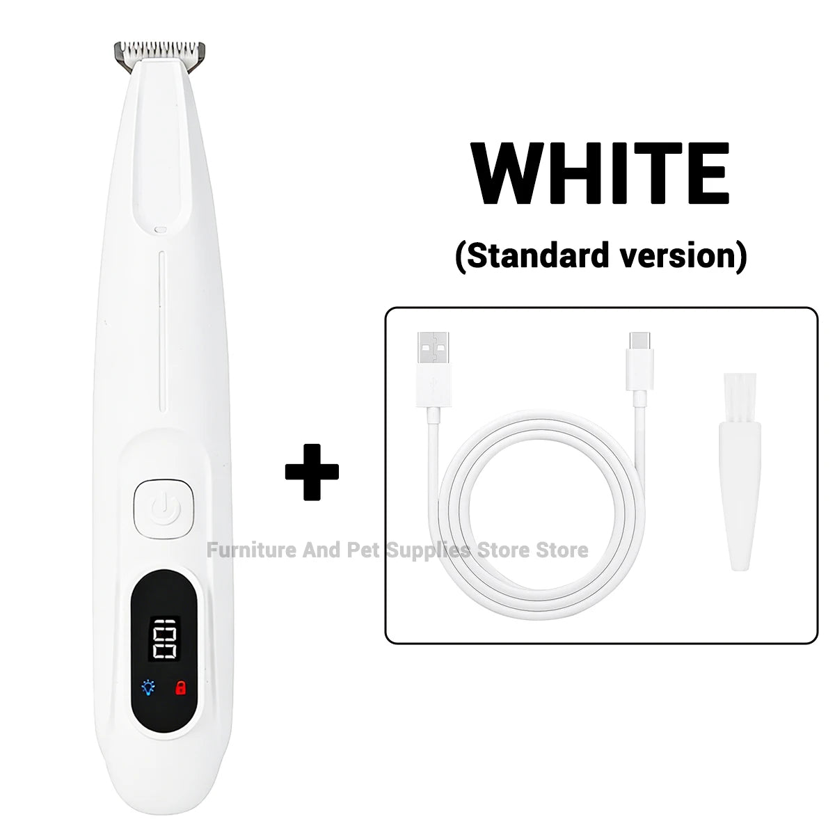 PawTrim™ Waterproof Pet Grooming Trimmer with LED Light