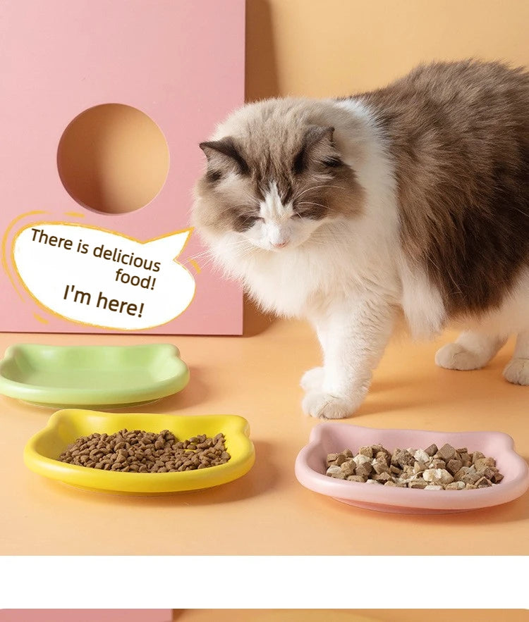 WhiskerDish™ Premium Cat Food & Treat Bowl