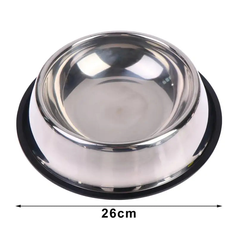 WhiskerDish™ Non-Slip Stainless Steel Dog & Cat Bowl