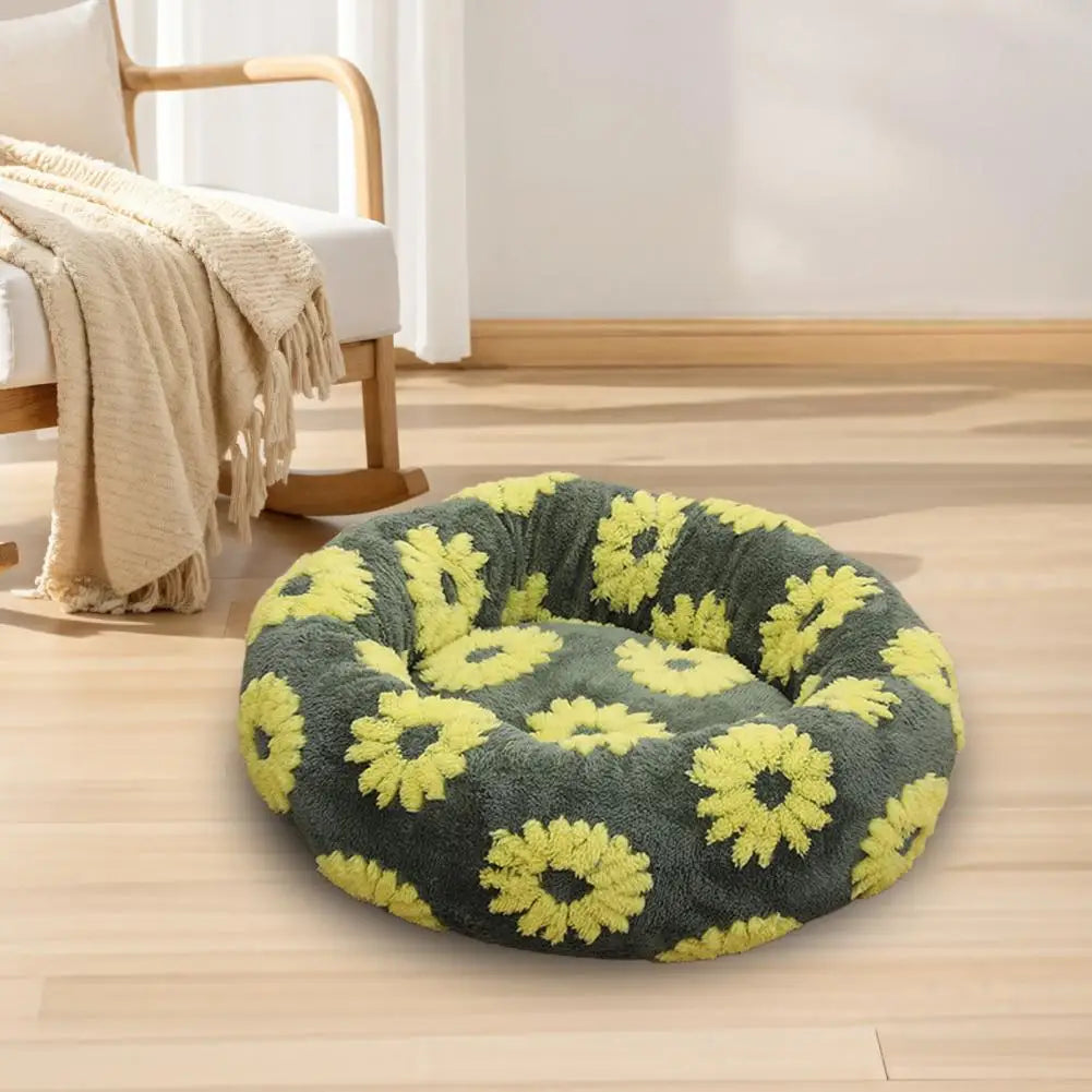 DreamNest™ Calming Donut Bed for Dogs & Cats