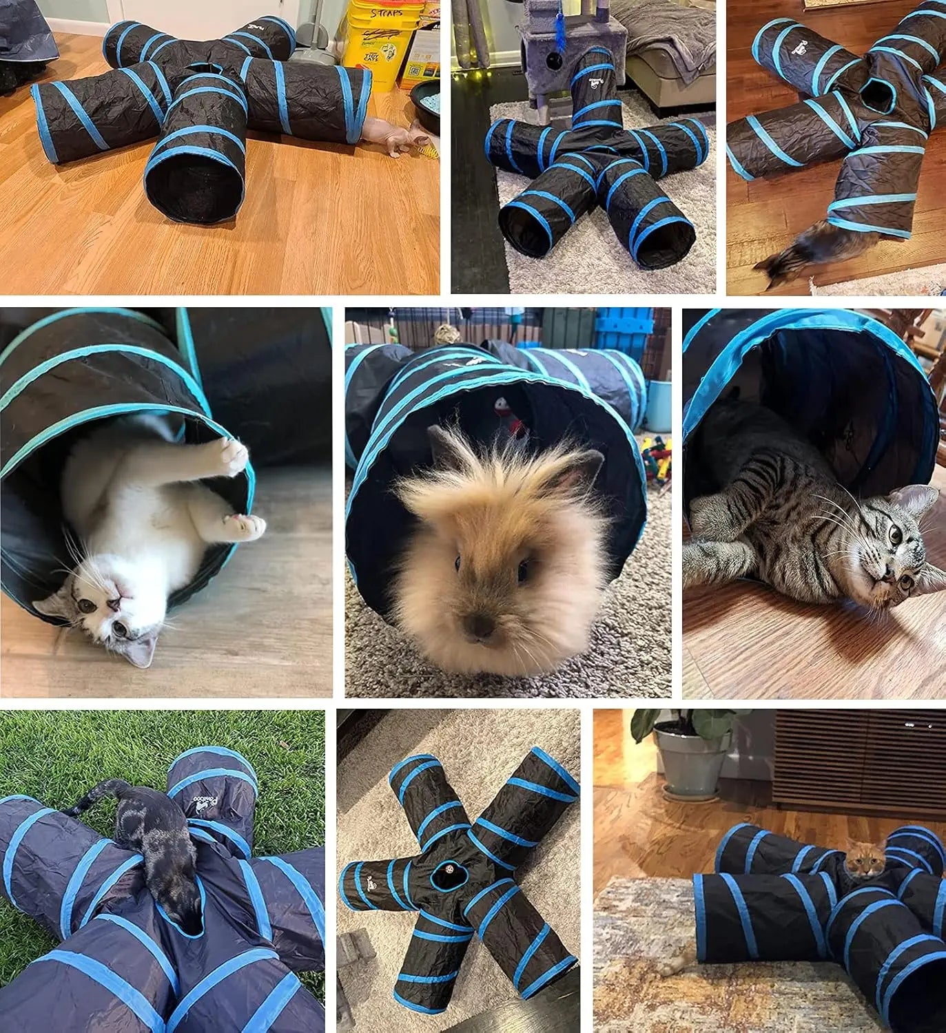 MazePaws™ Collapsible Cat Tunnel & Play Maze