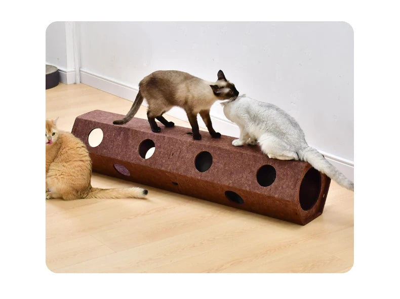 TunnelPaws™ Interactive Foldable Play Tunnel for Cats