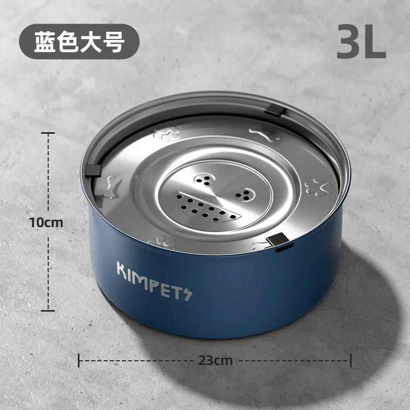 PawSteel™ Stainless Steel Anti-Tip Slow Feeder Bowl