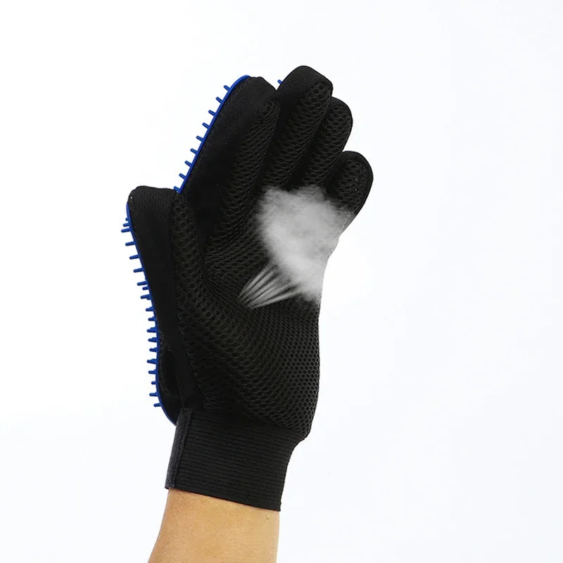 GroomGlove™ Silicone Deshedding & Bath Grooming Gloves