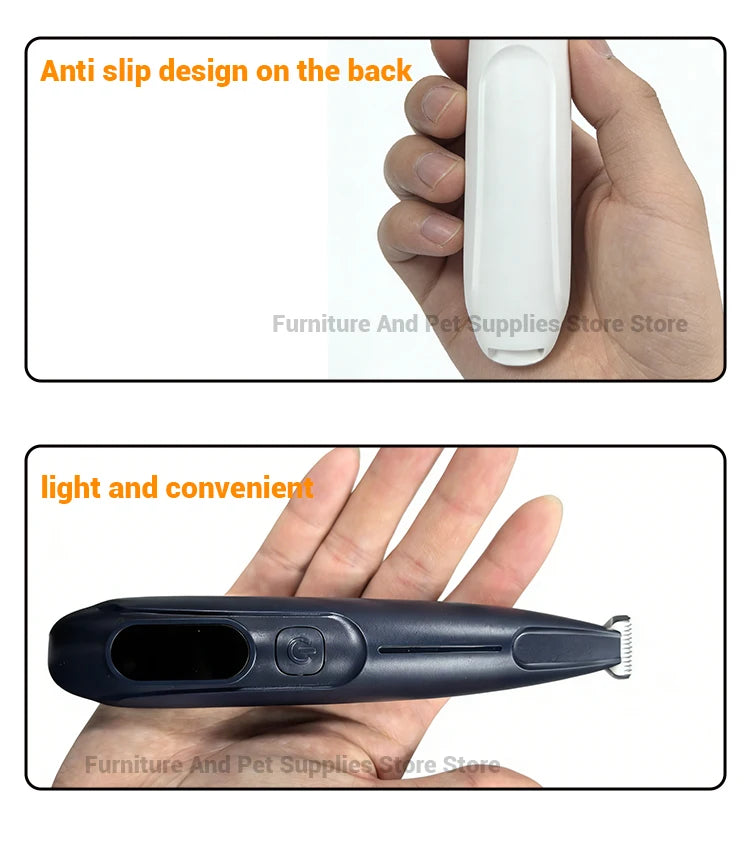 PawTrim™ Waterproof Pet Grooming Trimmer with LED Light