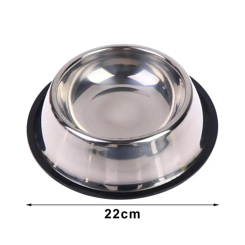 WhiskerDish™ Non-Slip Stainless Steel Dog & Cat Bowl