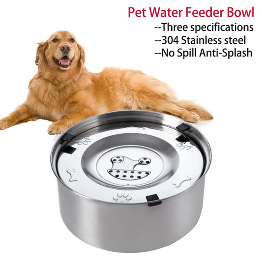 HydraGuard™ Stainless Steel No-Spill Dog Water Bowl