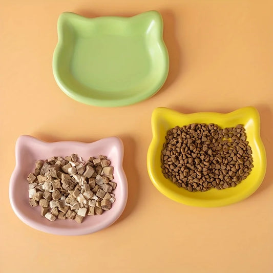 WhiskerDish™ Premium Cat Food & Treat Bowl