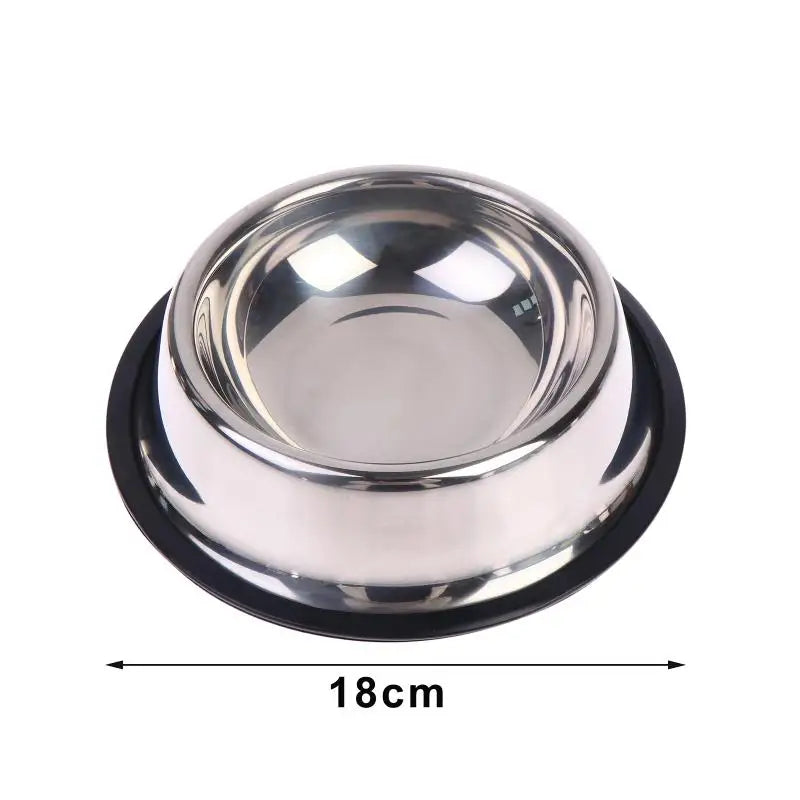 WhiskerDish™ Non-Slip Stainless Steel Dog & Cat Bowl
