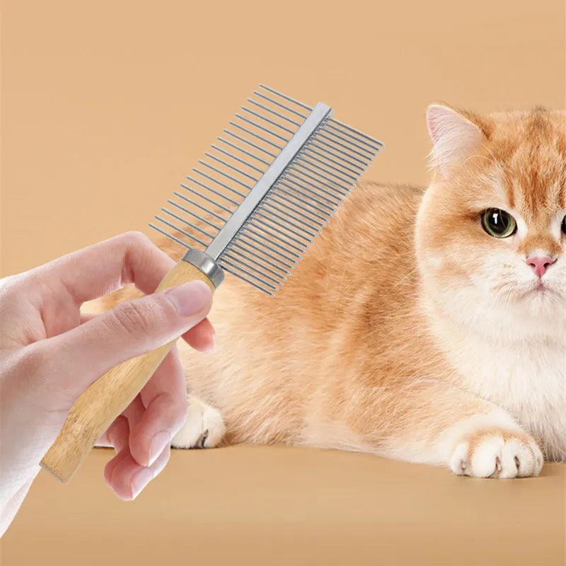FurLift™ Stainless Steel Pet Grooming Brush for Dogs & Cats