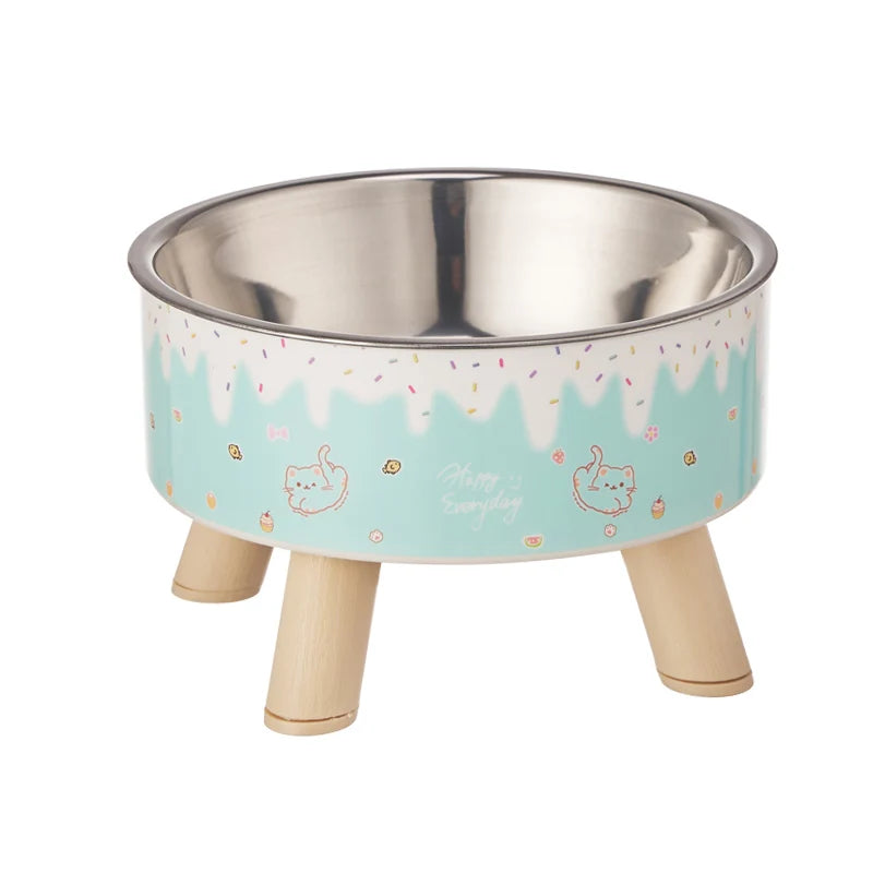 WhiskerDish™ Ice Cream Elevated Pet Bowl