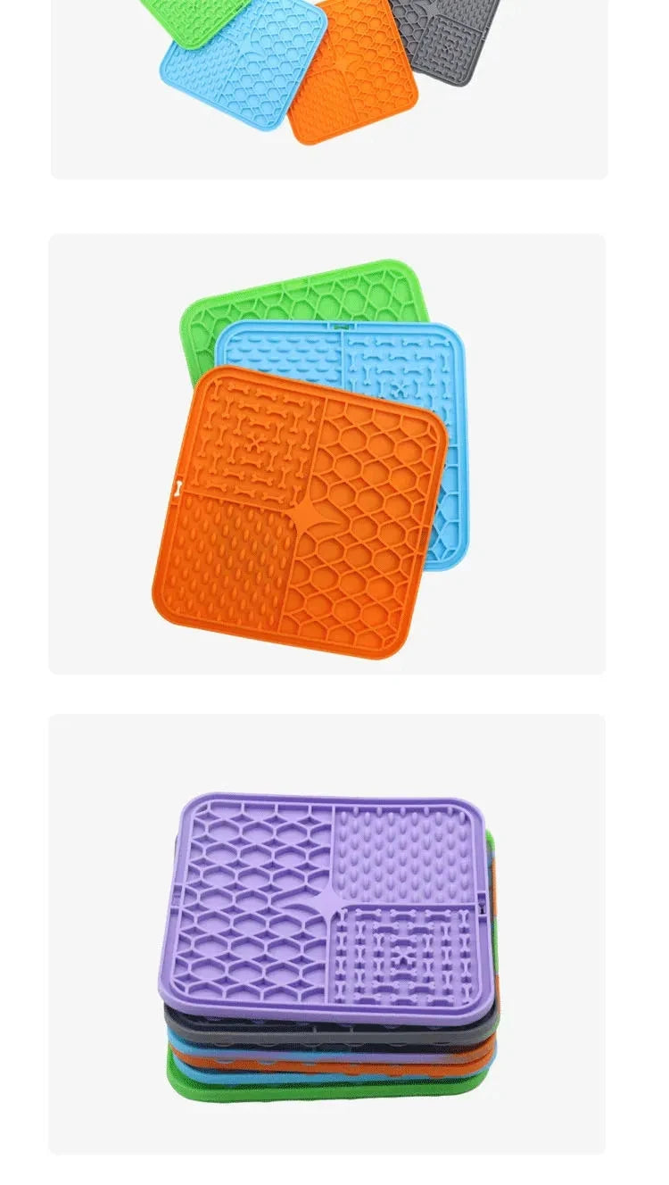 LickiPaws™ Silicone Slow Feeding & Lick Mat for Dogs & Cats