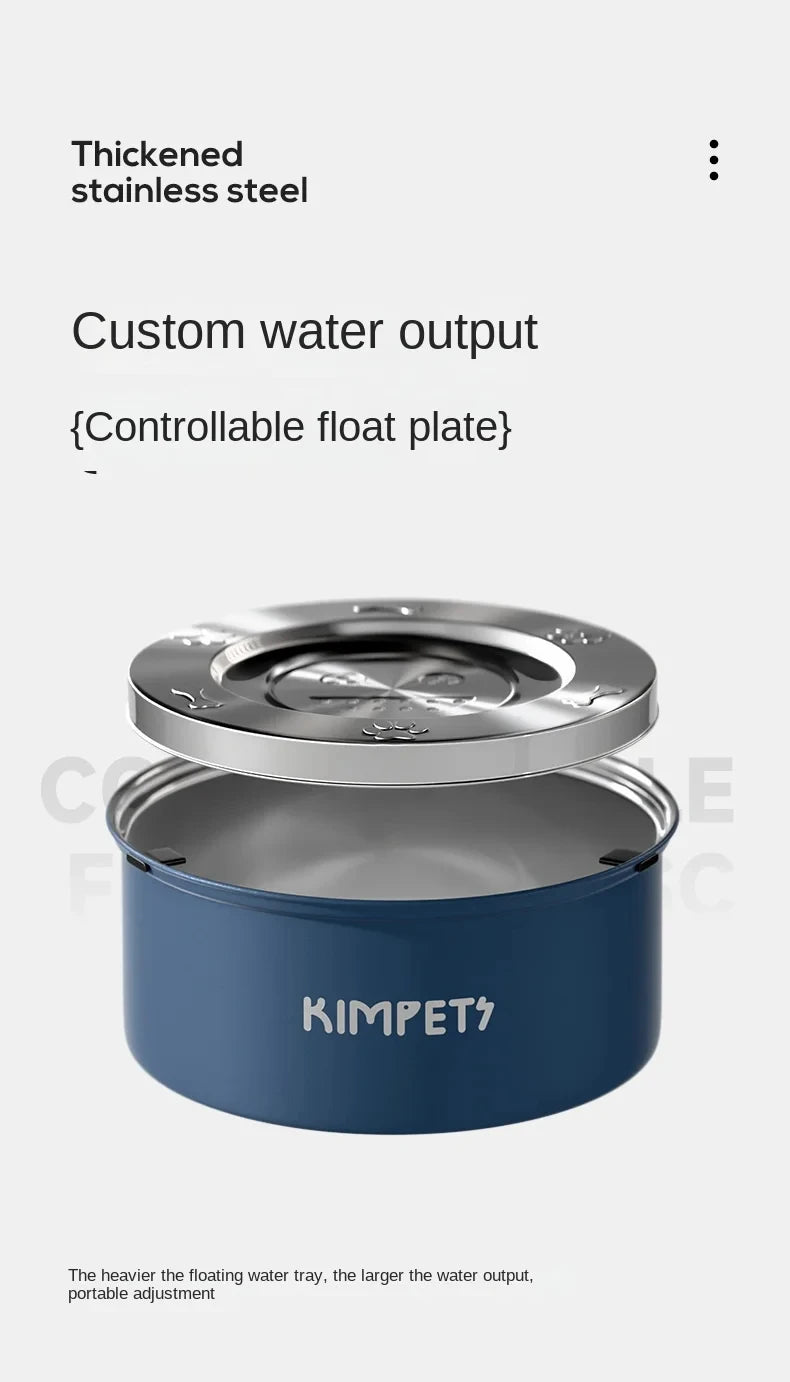 PawSteel™ Stainless Steel Anti-Tip Slow Feeder Bowl