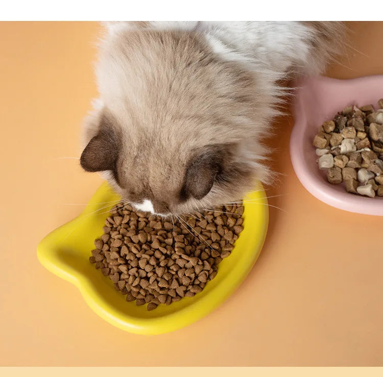 WhiskerDish™ Premium Cat Food & Treat Bowl