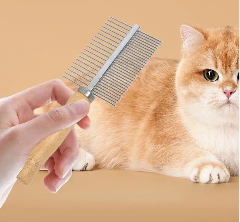 FurLift™ Stainless Steel Pet Grooming Brush for Dogs & Cats