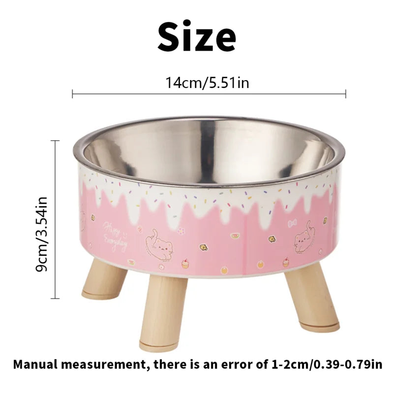 WhiskerDish™ Ice Cream Elevated Pet Bowl