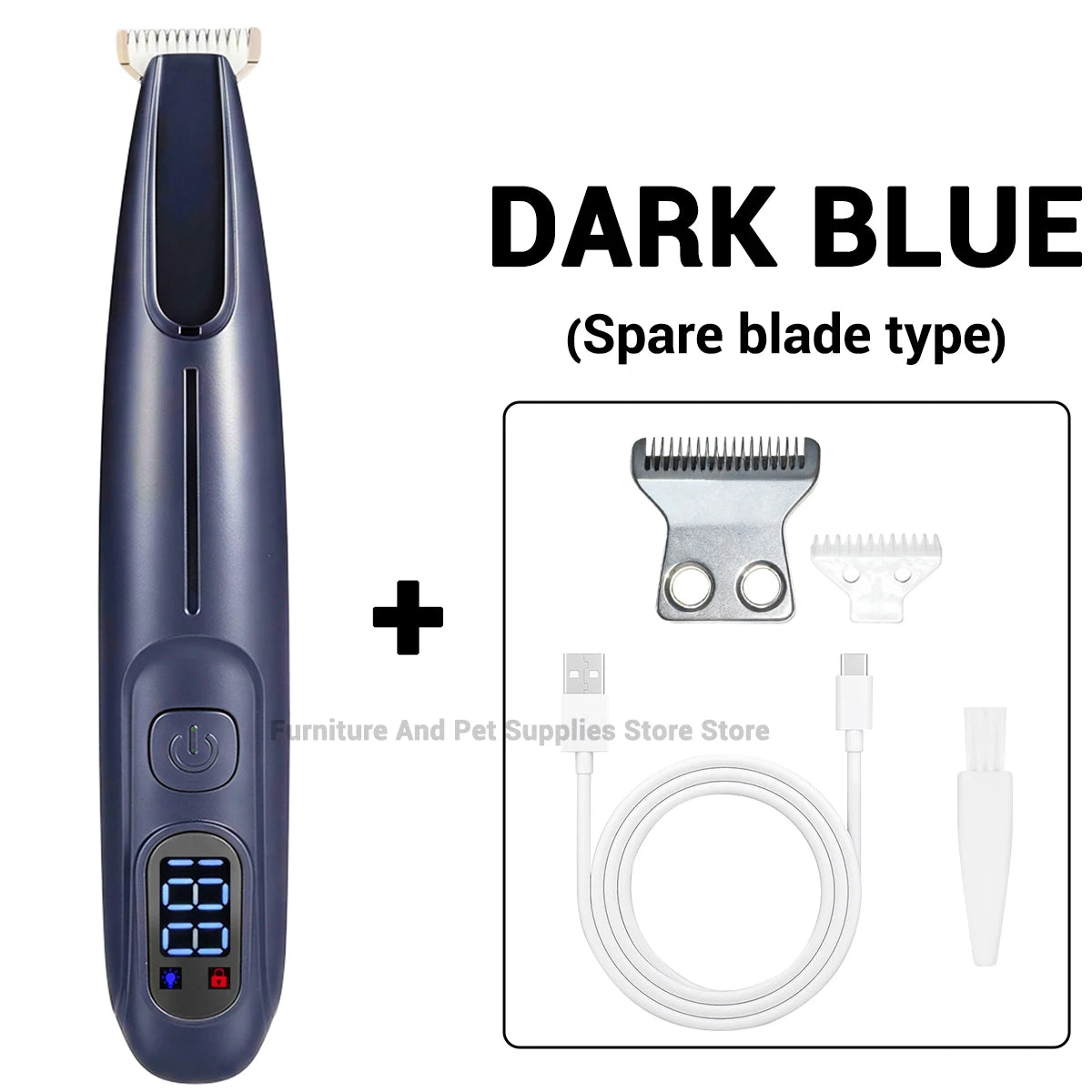 PawTrim™ Waterproof Pet Grooming Trimmer with LED Light