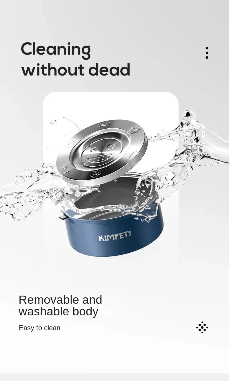 PawSteel™ Stainless Steel Anti-Tip Slow Feeder Bowl