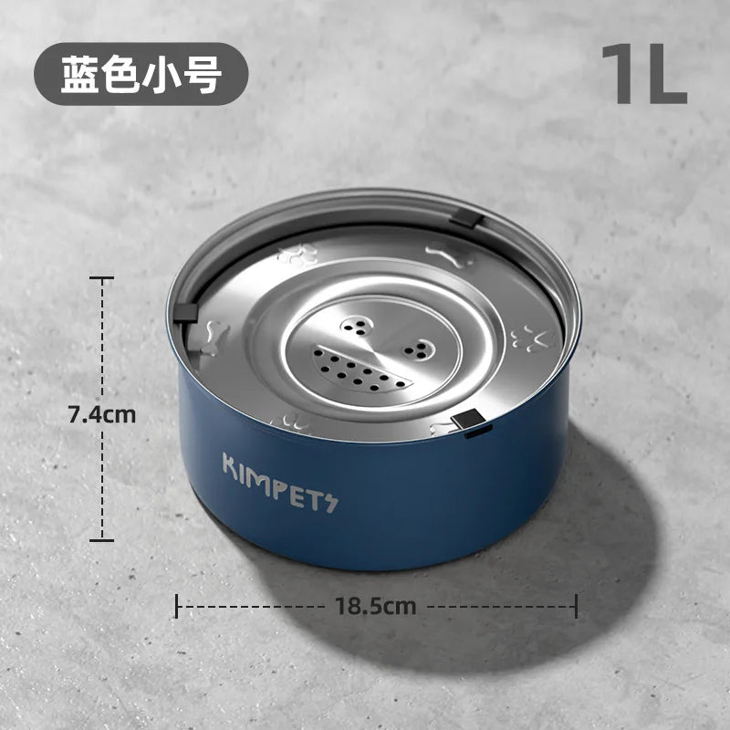 PawSteel™ Stainless Steel Anti-Tip Slow Feeder Bowl