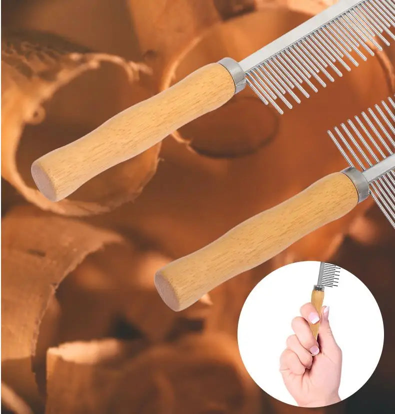 FurLift™ Stainless Steel Pet Grooming Brush for Dogs & Cats