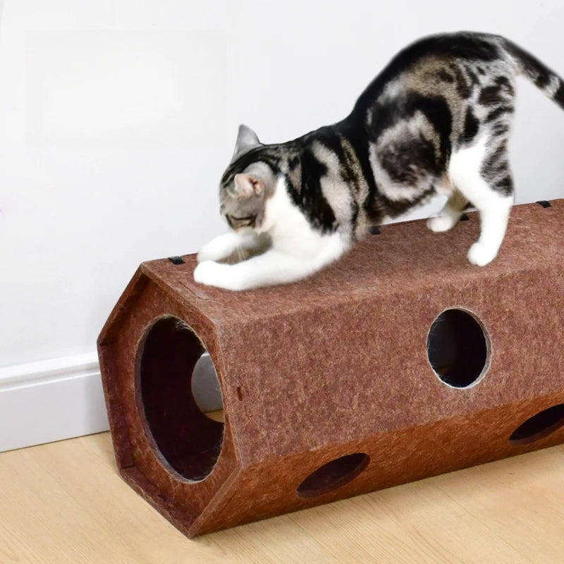 TunnelPaws™ Interactive Foldable Play Tunnel for Cats
