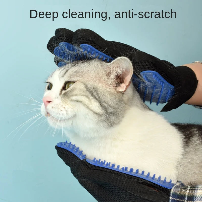GroomGlove™ Silicone Deshedding & Bath Grooming Gloves
