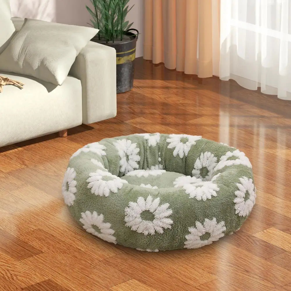 DreamNest™ Calming Donut Bed for Dogs & Cats