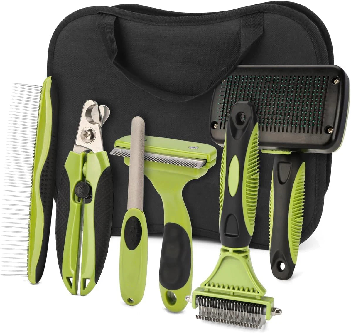 GroomMaster™ Juego de 6 Cepillos de Aseo para Perros y Gatos