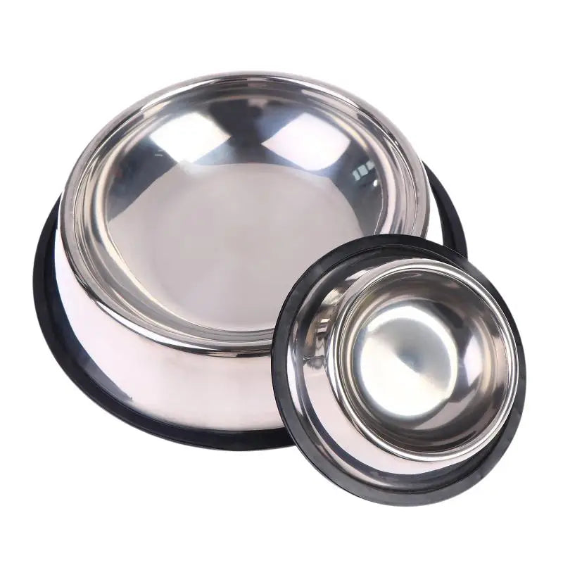 WhiskerDish™ Non-Slip Stainless Steel Dog & Cat Bowl