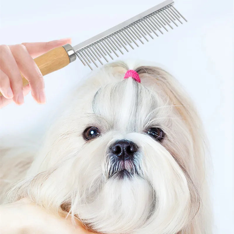 FurLift™ Stainless Steel Pet Grooming Brush for Dogs & Cats