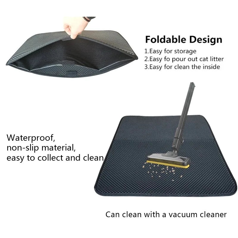 Alfombrilla impermeable para arena de gatos CleanPaws™