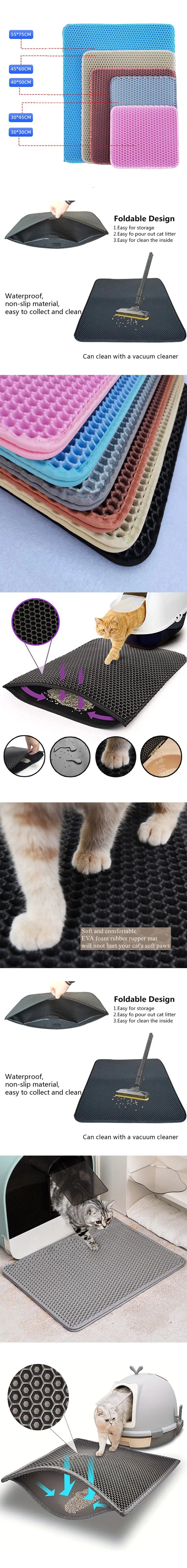 Alfombrilla impermeable para arena de gatos CleanPaws™